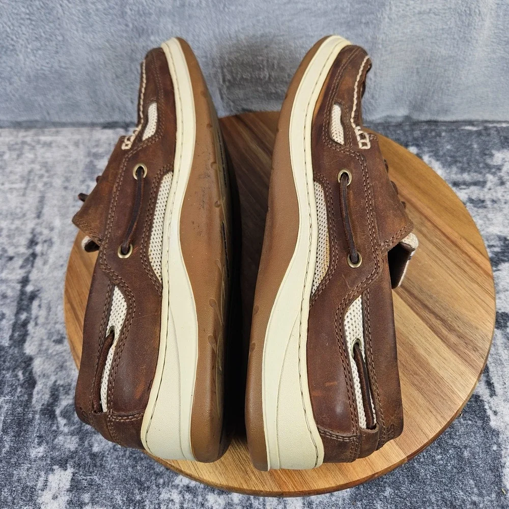 Sebago Becket Boat Shoes Mens Size 11.5 M Copper Tan Lace Up Dockside Casual